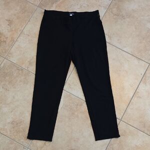 Eileen Fisher Washable Casual Black Pull On Pants 8-10 US